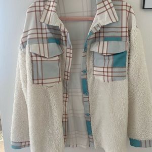 White and green shacket